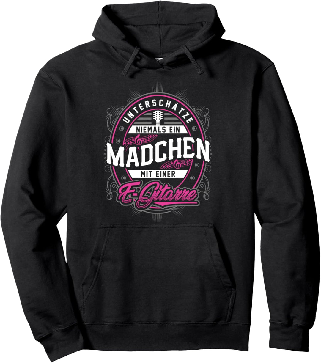 E-Gitarre Geschenkidee Mädchen Kinder Musik Gitarre Pullover Hoodie