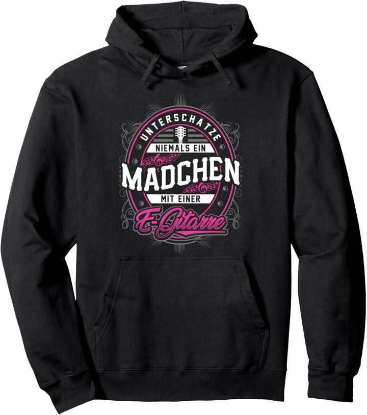 E-Gitarre Geschenkidee Mädchen Kinder Musik Gitarre Pullover Hoodie