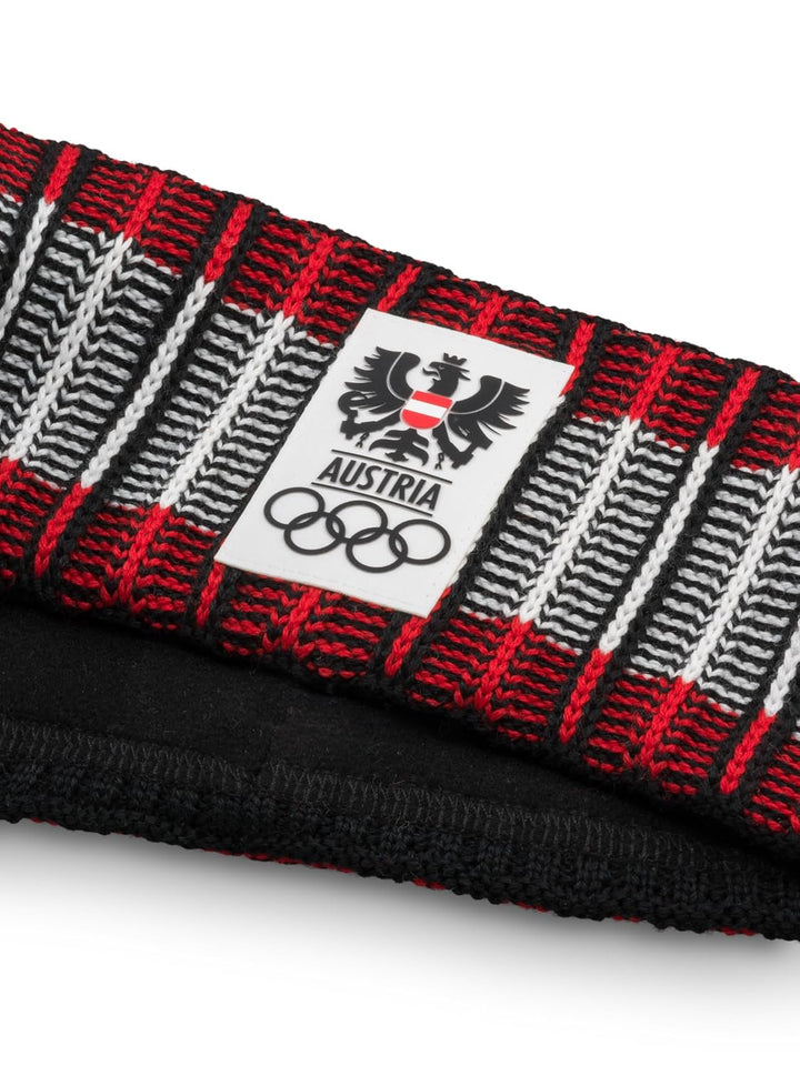 Eisbär Stirnband Herren &amp; Damen Cortina Rot - Merino Headband für Frauen - Haarband mit Fleece schüt