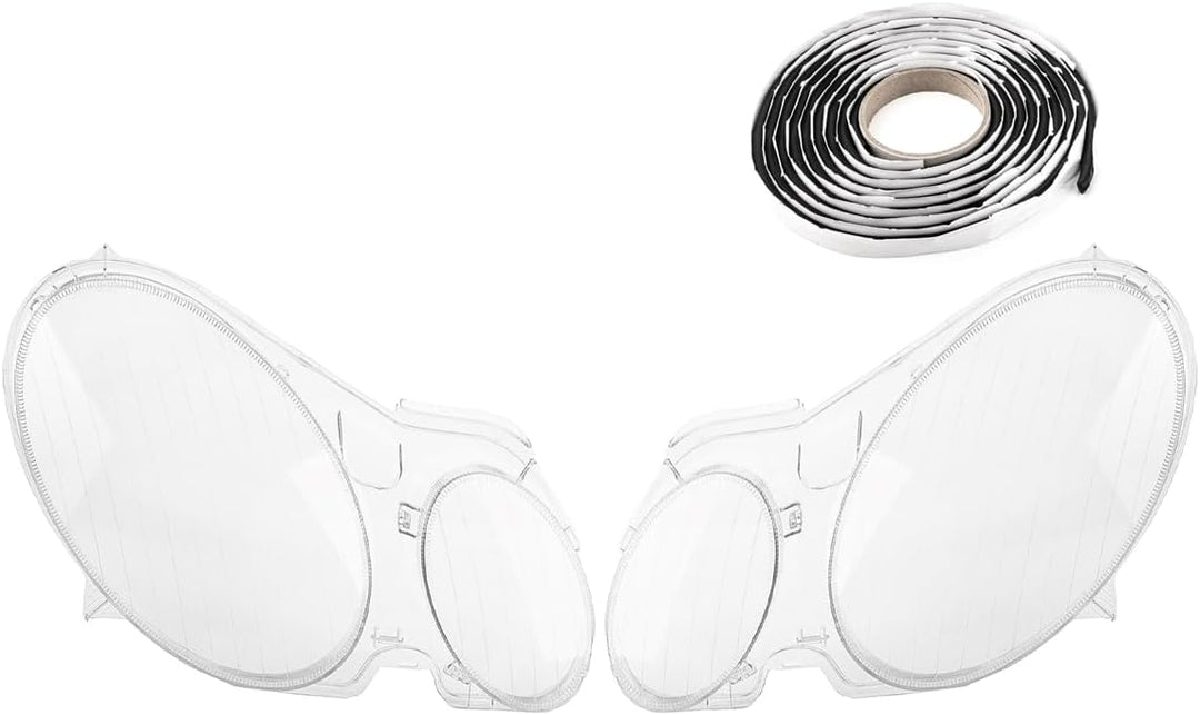 LST 2x Scheinwerferglas Streuscheibe Frontlicht Abdeckung Halogen Xenon links rechts Set kompatibel