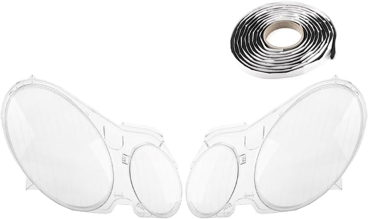 LST 2x Scheinwerferglas Streuscheibe Frontlicht Abdeckung Halogen Xenon links rechts Set kompatibel