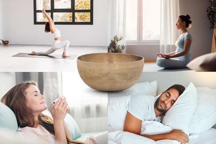 XDrum Therapeutische Klangschale Ton C - auf Ton C gestimmt - für Wurzel-Chakra (Muladhara) - Durchm