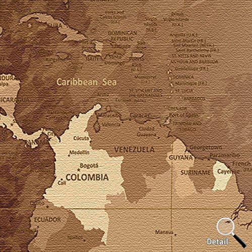 Worldmao Antik, 120 x 80 cm, einteilig, Premium ohne Kork, englisch Antik 120 x 80 cm, einteilig, An