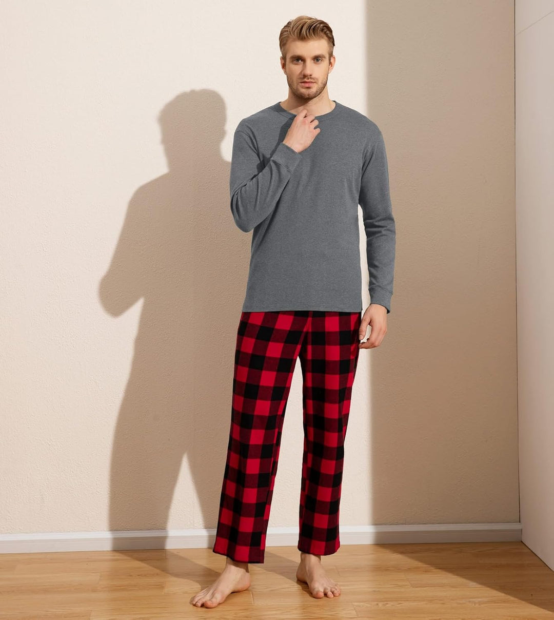 LAPASA Herren Pyjama-Set Schlafanzugset (Extra Warm Flecce Set M129, Wärmer Flanell Set M95, Warm Fl