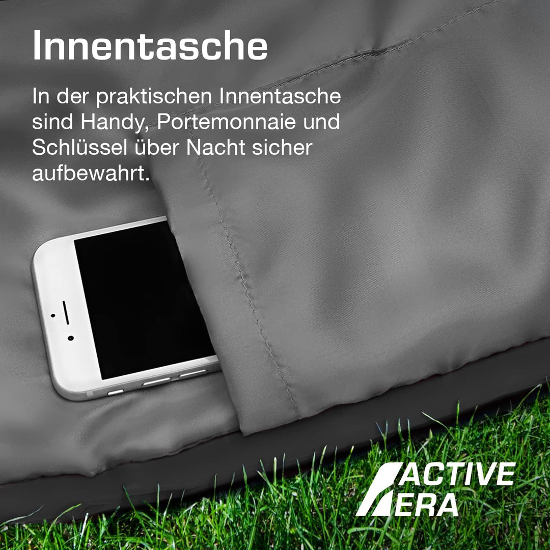 Active Era Mumienschlafsack – Schlafsack Winter und Sommer, -10°C bis 10°C - Wasserabweisend und Win
