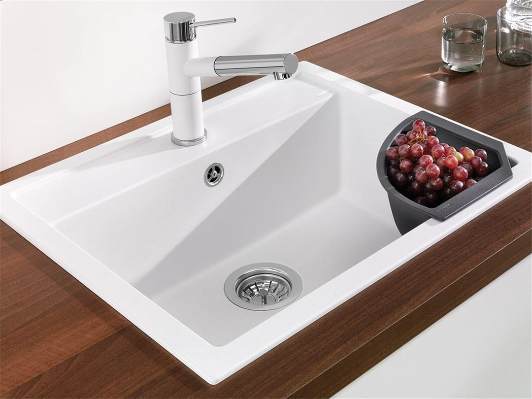 BLANCO Eck-Schale | Kunststoff schwarz | 215 x 215 mm | Passend zu allen Granitspüle aus SILGRANIT-S