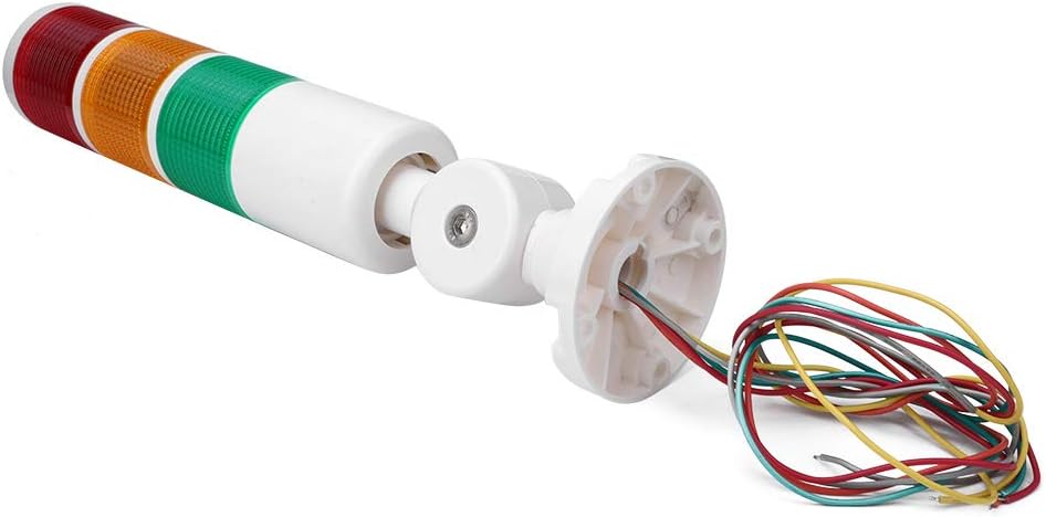 EVTSCAN Neueste Signalleuchte Säule LED Alarm Rundturm Lichtanzeige Blitzlicht Warnleuchte Summer Ro