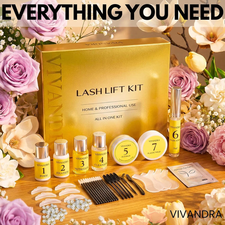 Wimpernlifting Set, Professionelles Lash Lifting Set für langanhaltenden Schwung, Salonqualität für