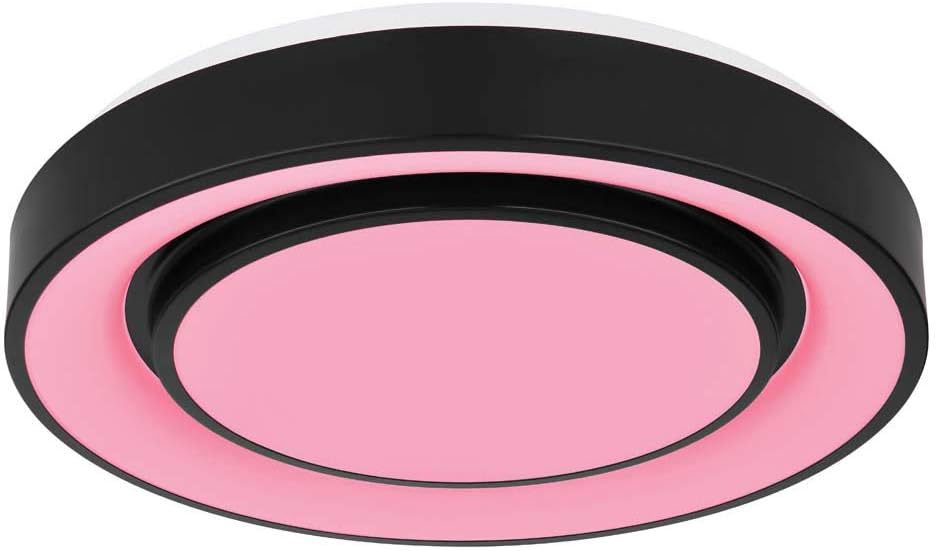 Globo LED Deckenleuchte Wohnzimmer schwarz 24 Watt 1x LED á 24W inkl. Farbwechsler Memory Funnktion