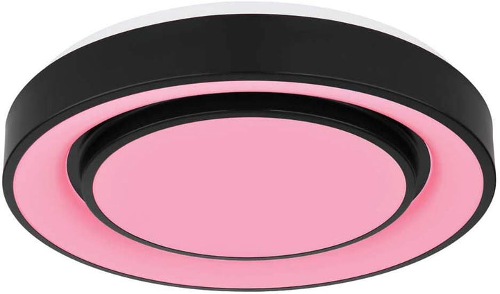 Globo LED Deckenleuchte Wohnzimmer schwarz 24 Watt 1x LED á 24W inkl. Farbwechsler Memory Funnktion