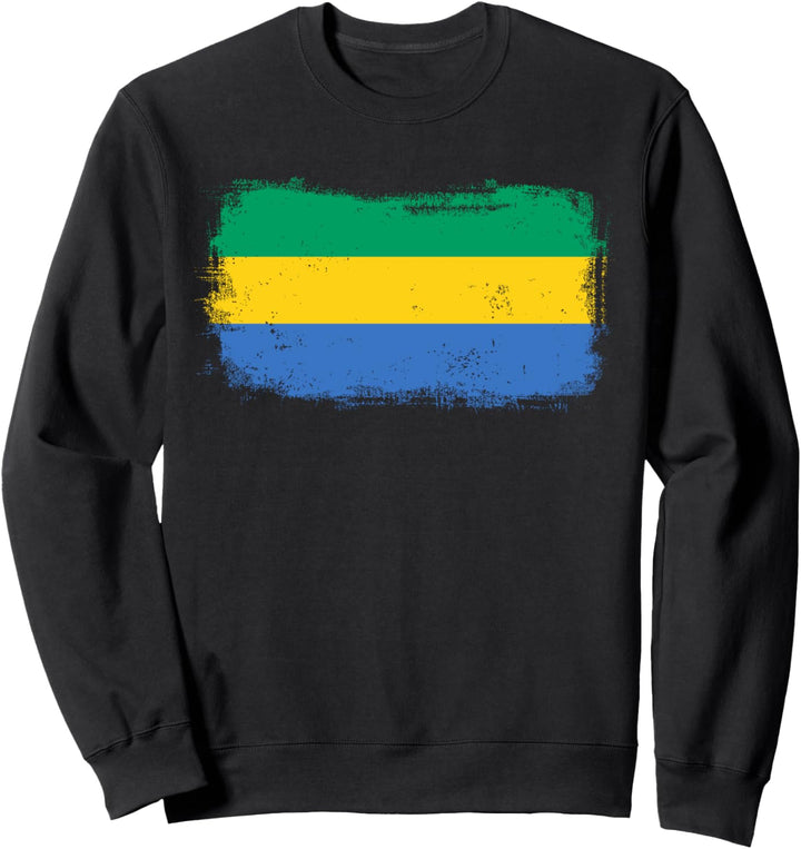 Gabun Gabunische Nationalflagge Sweatshirt