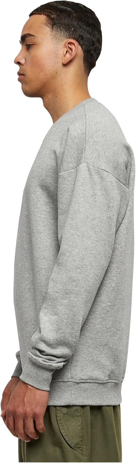Urban Classics Herren Sweatshirt Sweat Crewneck, Pullover mit breiten Rippbündchen für Männer in vie