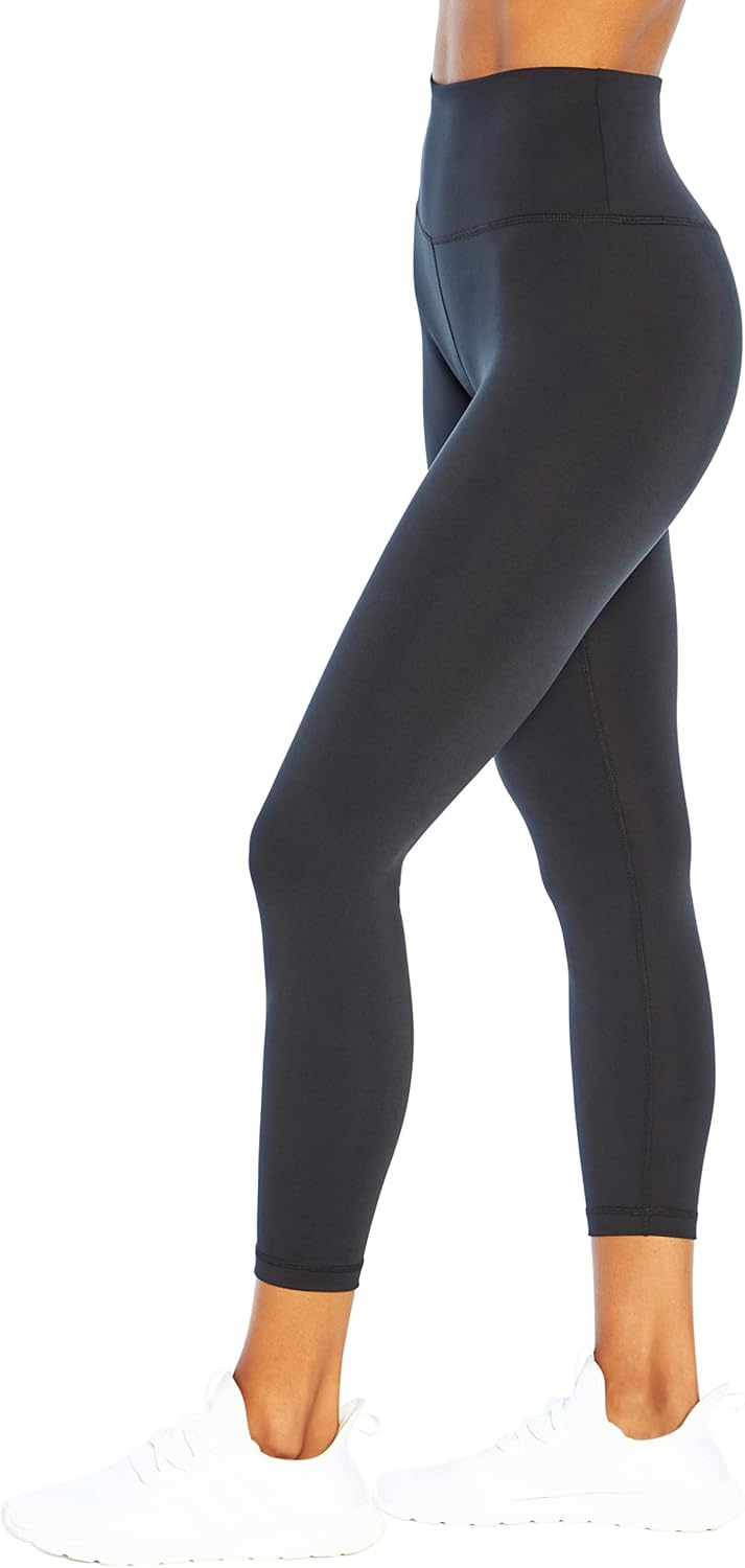 Balance Collection Womens Damen Easy High Rise Ankle Leggings L Schwarz, L Schwarz