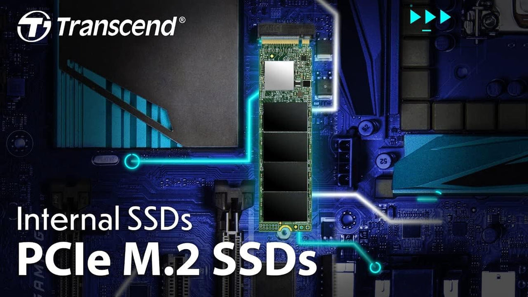 Transcend 2TB PCIe Gen3 x4 M.2 SSD 2280 für High-End-Anwendungen (Gaming, digitale Audio- und Videop
