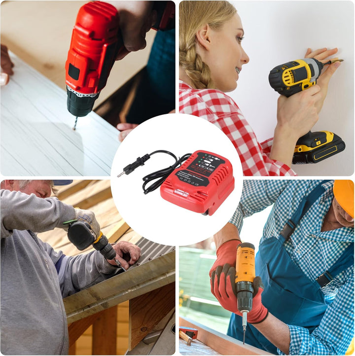 Ladegerät für Einhell 18V Power X-Change Akku, Tragbares Mini Schnellladegerät mit LED Anzeige für E
