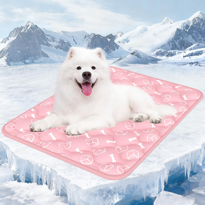 Rywell Kühlmatte für Hunde 90x70 cm, Plus Version, Selbstkühlend mit Arc-Chill-Gewebe, Verdickt, Far