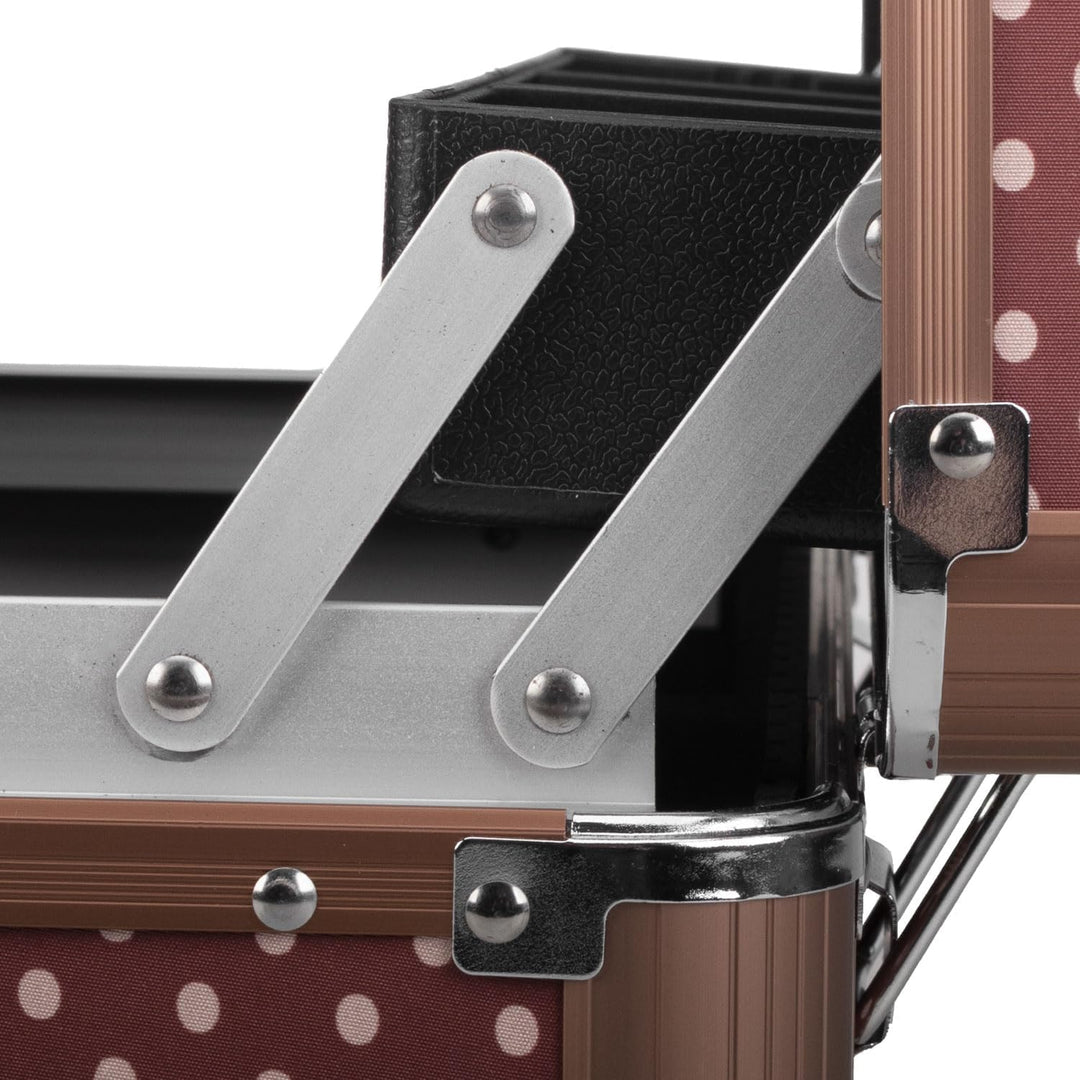anndora Beauty Case Kosmetikkoffer - Stilvoller Schmuckkoffer, Schminkkoffer mit robustem Aluminiumr