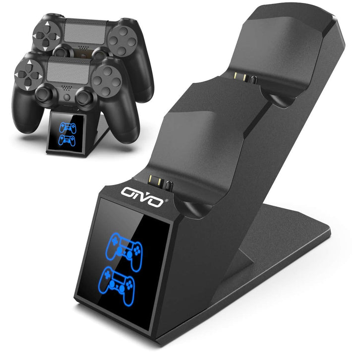 OIVO PS4 Controller Ladestation, Controller Ladestation Charger mit 1,8-Stunden-Ladechip, PS4 Ladege