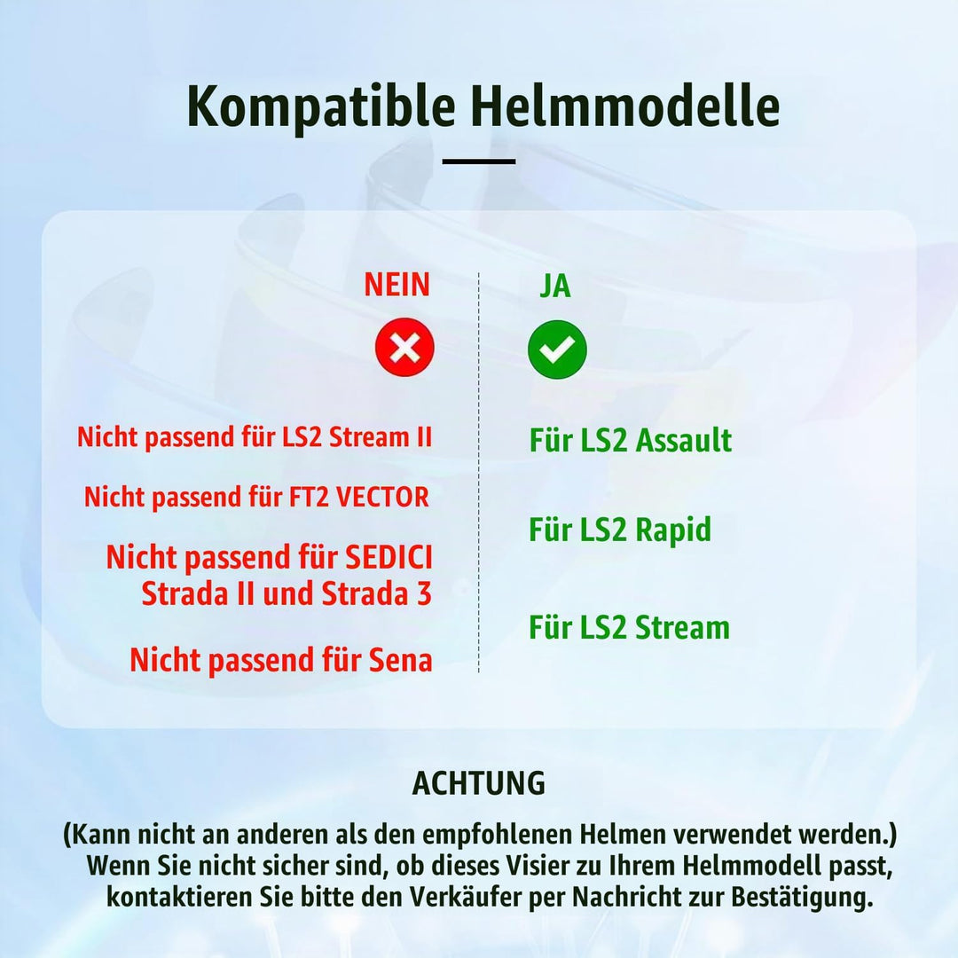 JQF Gear Helmvisier,Motorradhelm Visier für FF800/FF353/FF328,Motorrad Windschutz Helm Objektiv Visi
