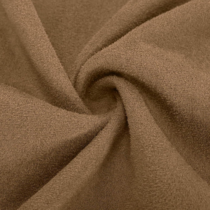 Ansenesna Winterjacke Damen Lang Warm Gefüttert Wintermantel Elegant Mit Kapuze Wildleder Jacke Wint