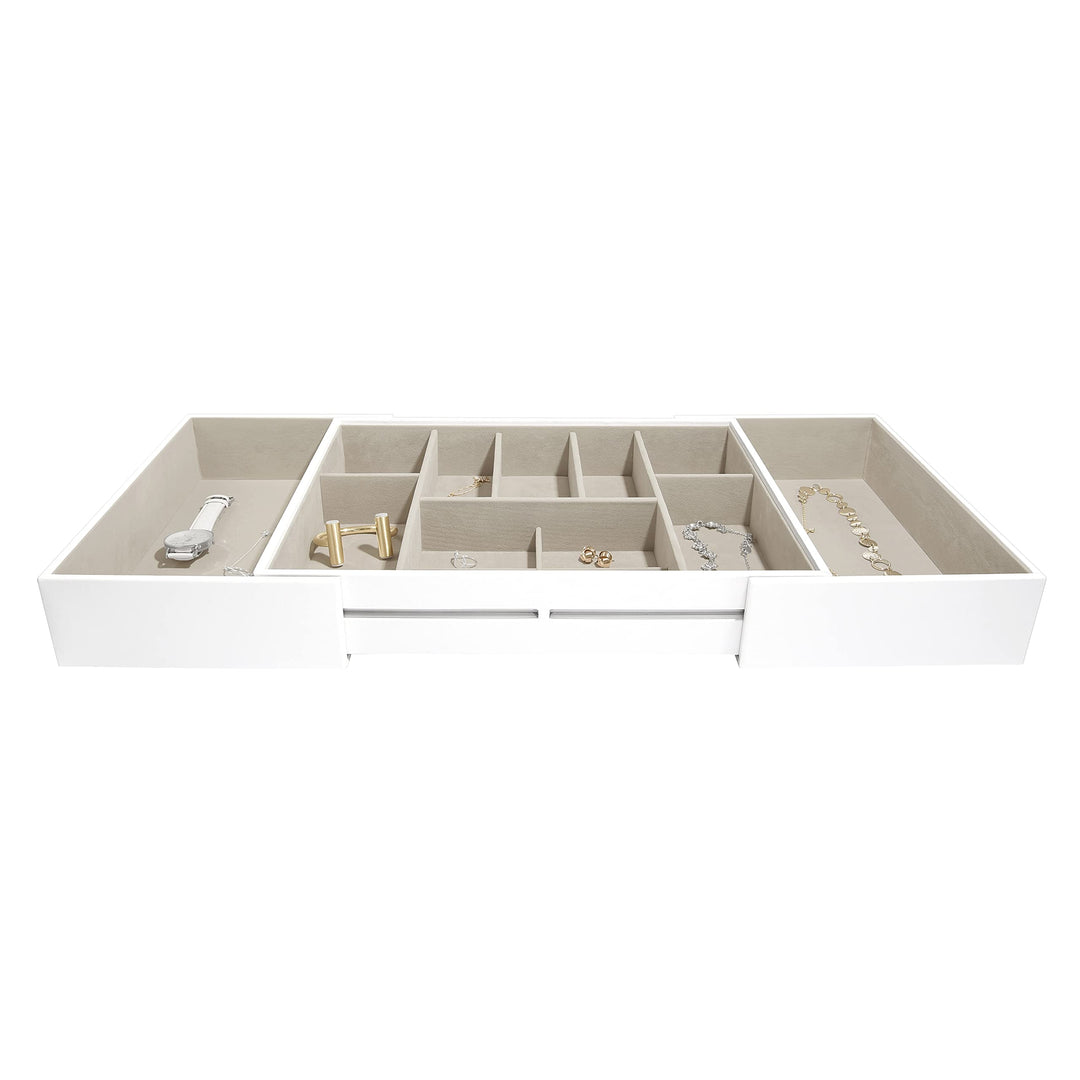 Weiss Gross Schmuckkasten Schieber Large, Large