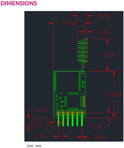REYAX RYLR896 Lora-Modul SX1276 UART 868MHz 915MHz-Antenne bei Befehl FCC NCC