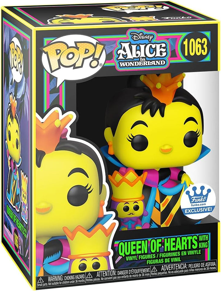 POP! Alice in Wonderland 1063 Queen of Hearts with King Blacklight Exclusive
