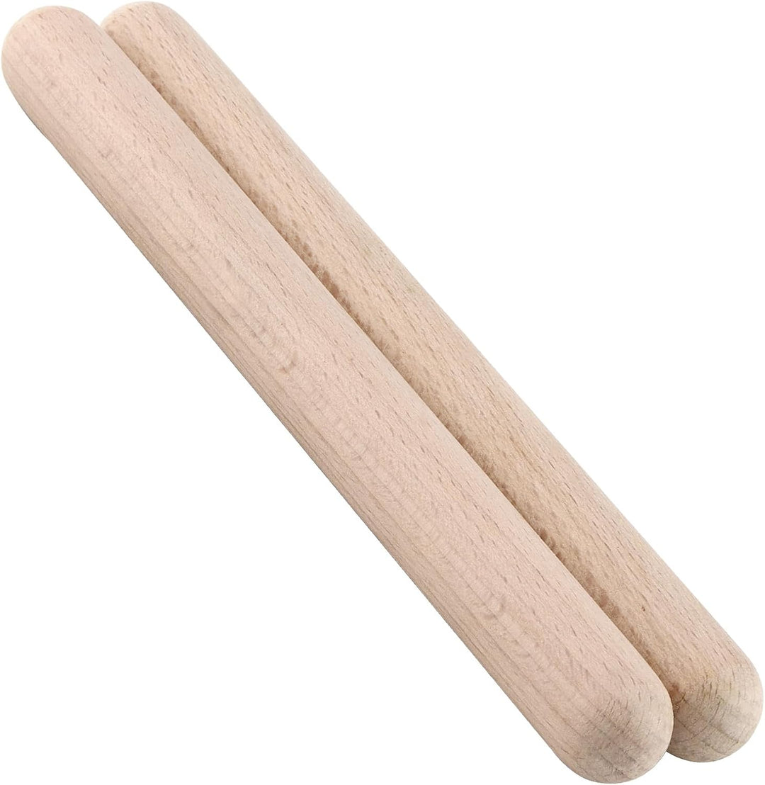 CHUIFAI 24 Stück 20cm Klanghölzer Rhythmusstöcke Set, 2cm Klangholz Instrument, Holz Klangstäbe für