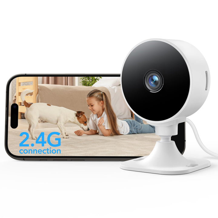 GNCC GC3 überwachungskamera Innen mit Nachtsicht, 1080P HD WLAN Indoor Kamera, Zwei-Wege-Audio, PIR