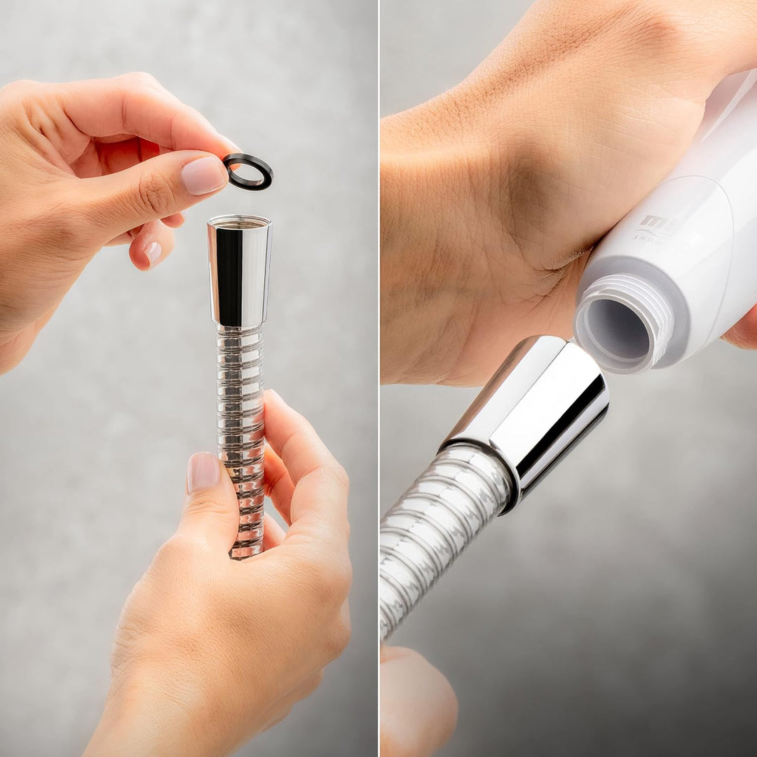 Mira Showers 2.1703.001 Mira Duschen Nectar Duschkopf mit Einzelstrahl, weiss, 9 cm, Weiss