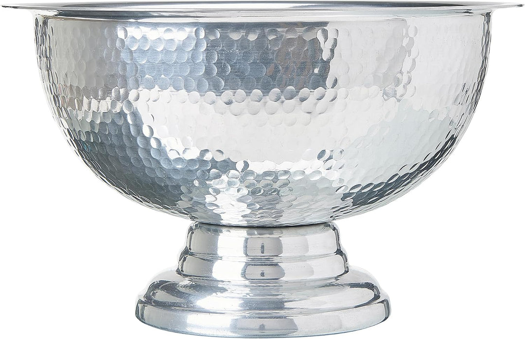 Champagner Kühler gepresste Metallschale silber ⌀ 36 cm Tiwanaku