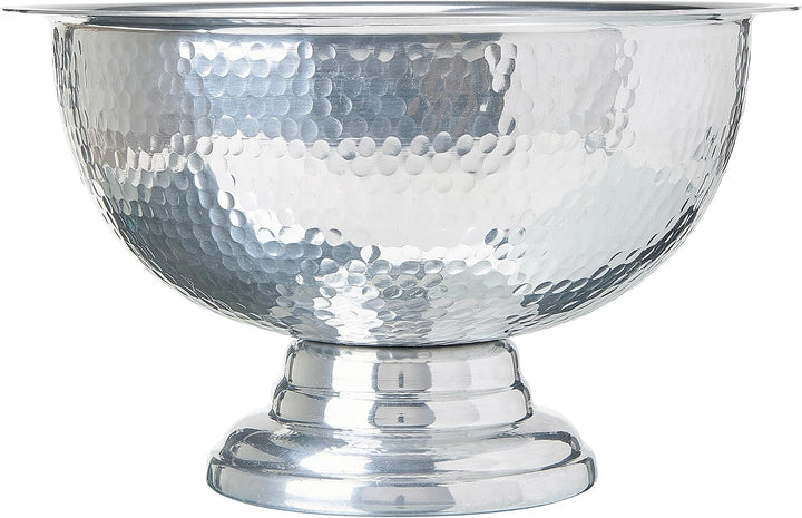 Champagner Kühler gepresste Metallschale silber ⌀ 36 cm Tiwanaku