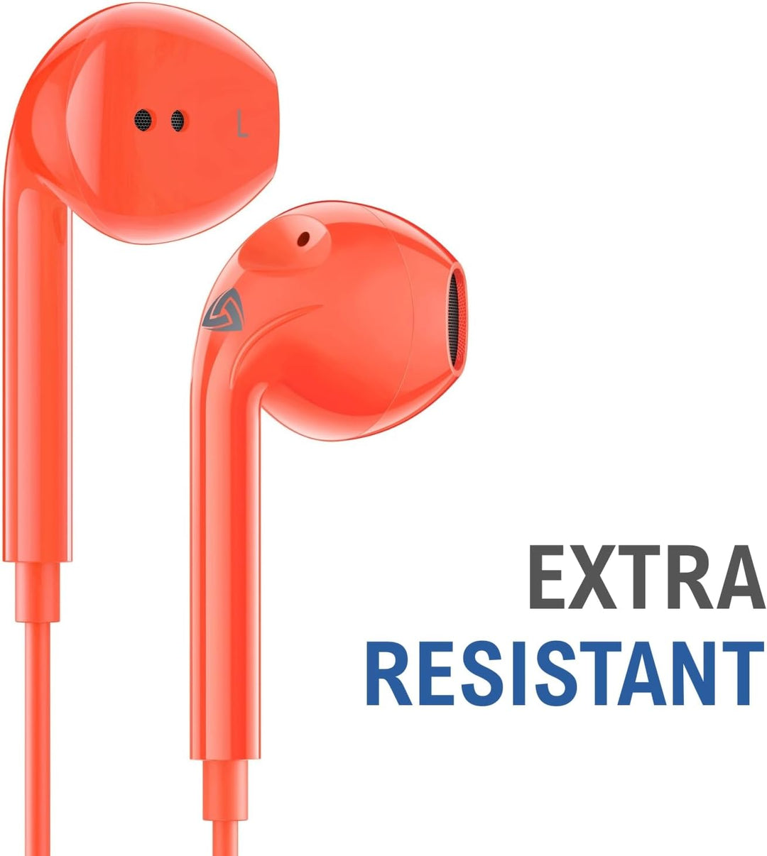 LUDOS Zenith Kopfhörer In Ear Kopfhörer mit Kabel und Mikrofon, 2-Jahre Garantie, In Ear Ohrhörer, 3