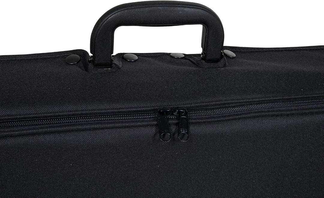 GEWA pure Violinkoffer 4/4 schwarz mit Notentasche und Rucksackriemen, 4/4
