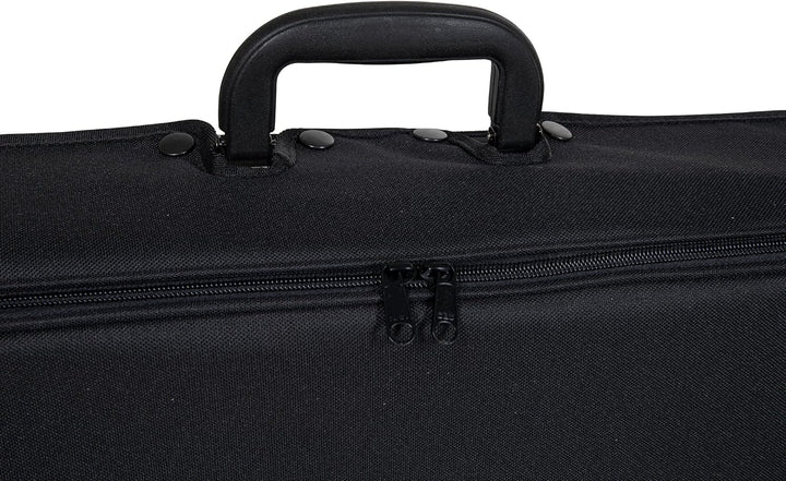 GEWA pure Violinkoffer 4/4 schwarz mit Notentasche und Rucksackriemen, 4/4