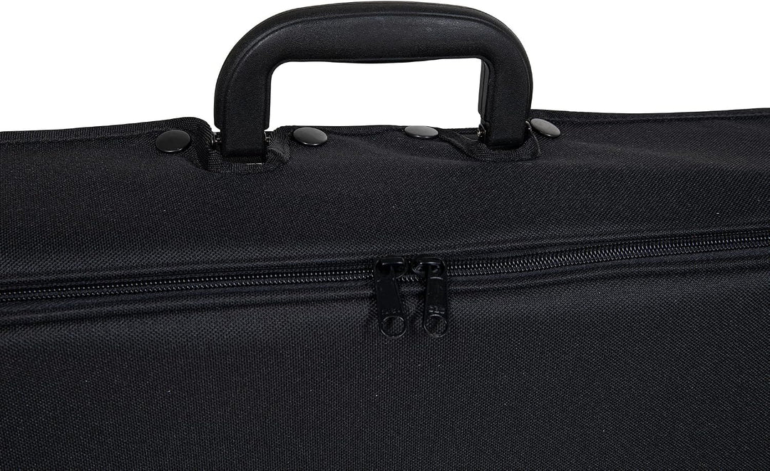 GEWA pure Violinkoffer 4/4 schwarz mit Notentasche und Rucksackriemen, 4/4