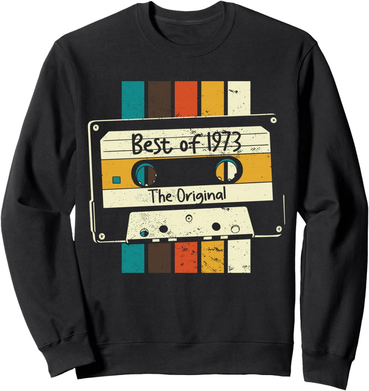 Best Of 1973 Retro Mixtape Kassette zum 50. Geburtstag Sweatshirt