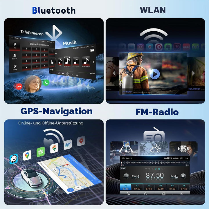 VECHTEL Autoradio 2G+64G Android 15 für Alfa Romeo 159 2004-2011, 7 Zoll HD Touchscreen Auto Radio m
