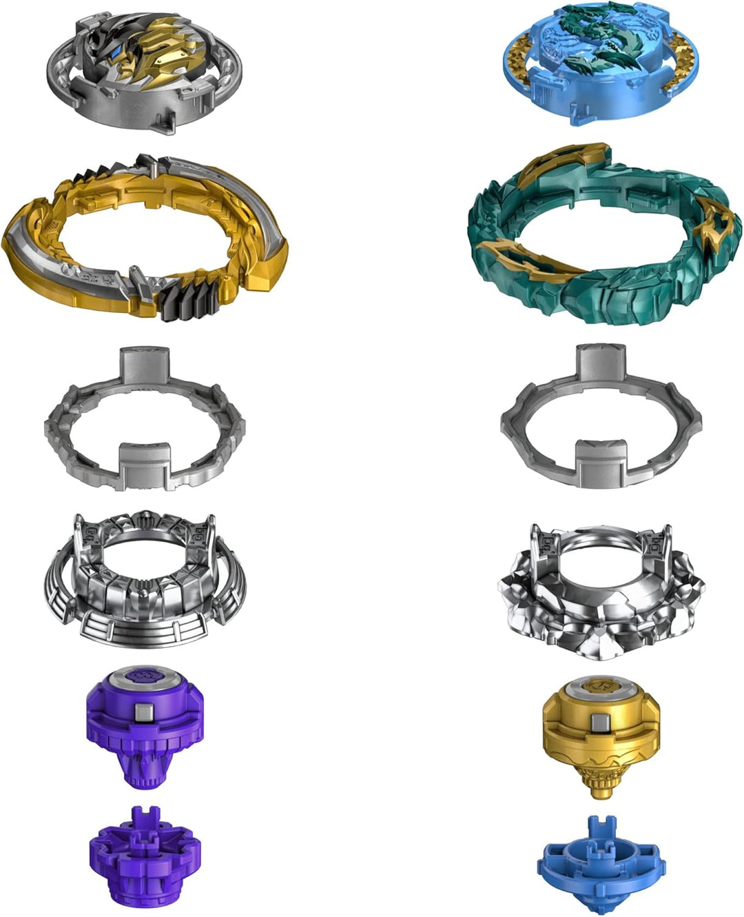 Beyblade Hasbro Burst QuadDrive Katana Muramasa M7 und Vanish Cobra C7 Kreisel Doppelpack – 2 Kampfs