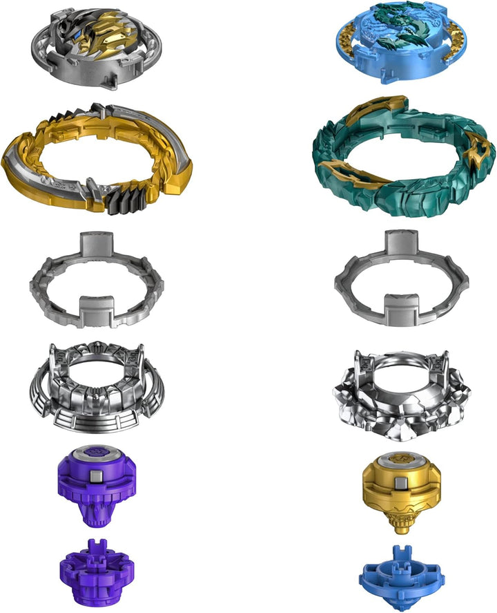 Beyblade Hasbro Burst QuadDrive Katana Muramasa M7 und Vanish Cobra C7 Kreisel Doppelpack – 2 Kampfs