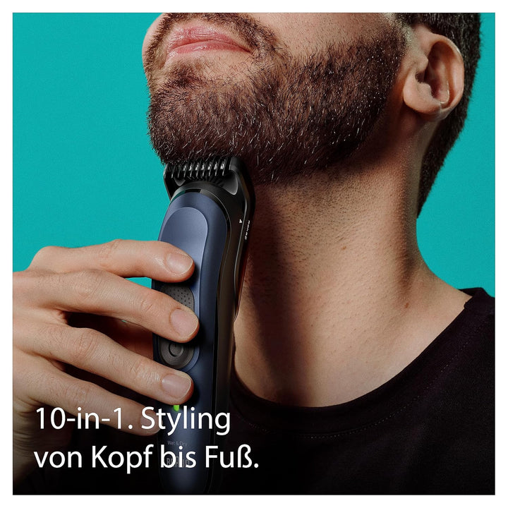 Braun All-In-One Bartpflege Bodygroomer Set, 10-in-1 Barttrimmer, Trimmer/Haarschneider Herren, Haar