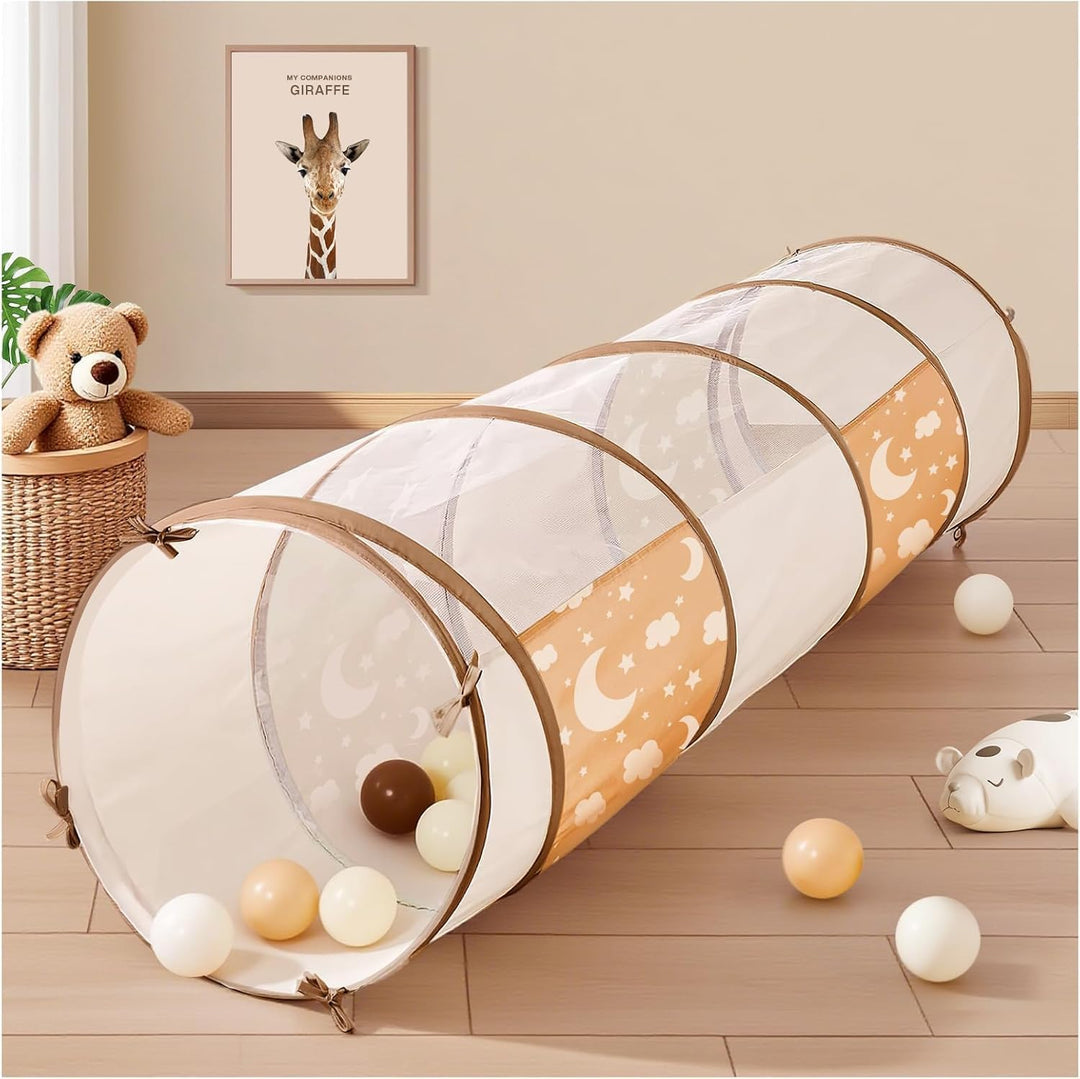 Spieltunnel für Kinder, 180 x 46 cm, Pop-Up Krabbeltunnel