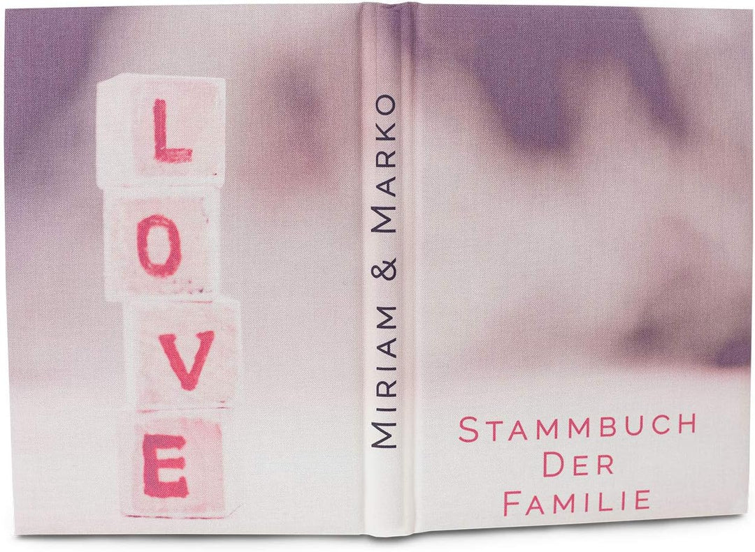 Hochzeitideal Stammbuch der Familie Familienstammbuch bedruckten Buchbinderleinen (513 - Daniel pers