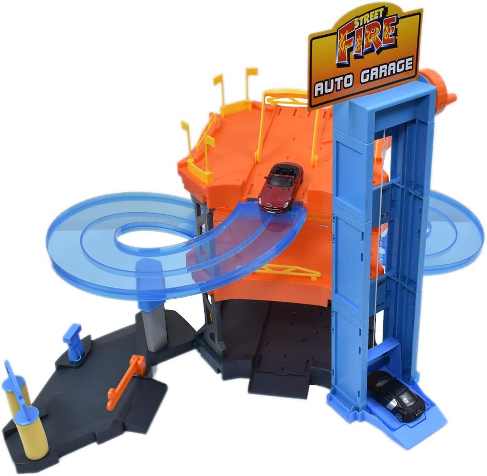 Bburago 15630361 - Playset Autogarage inklusive 2 Autos