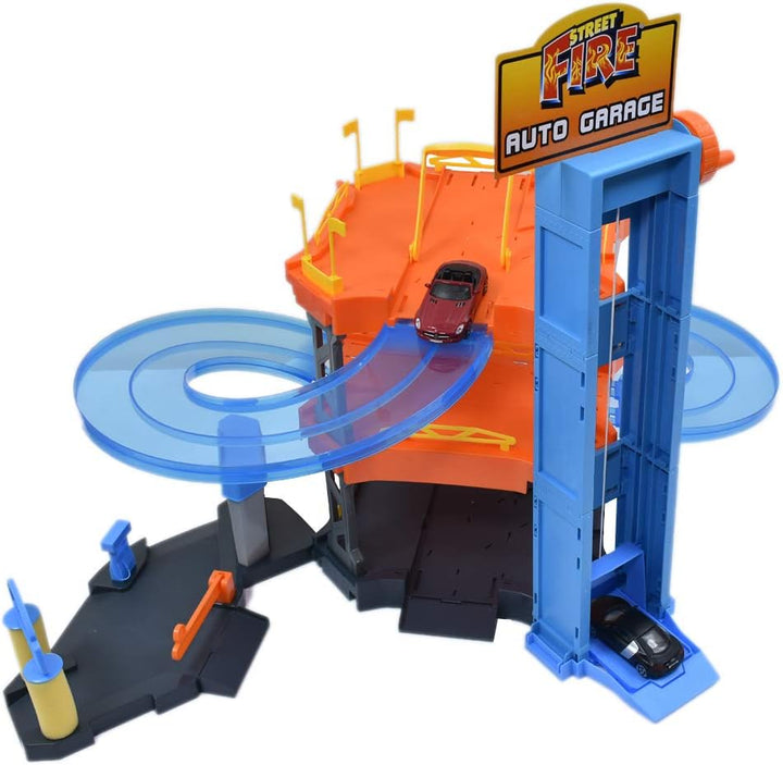 Bburago 15630361 - Playset Autogarage inklusive 2 Autos