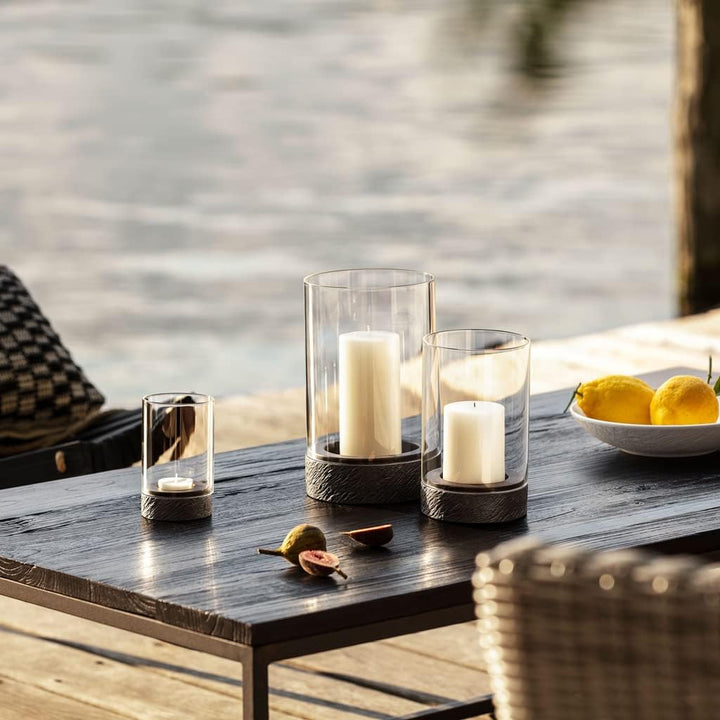 Villeroy & Boch – Manufacture Rock Home Windlicht Grösse L, 15x15x24,5 cm, schwarz Windlicht Grösse