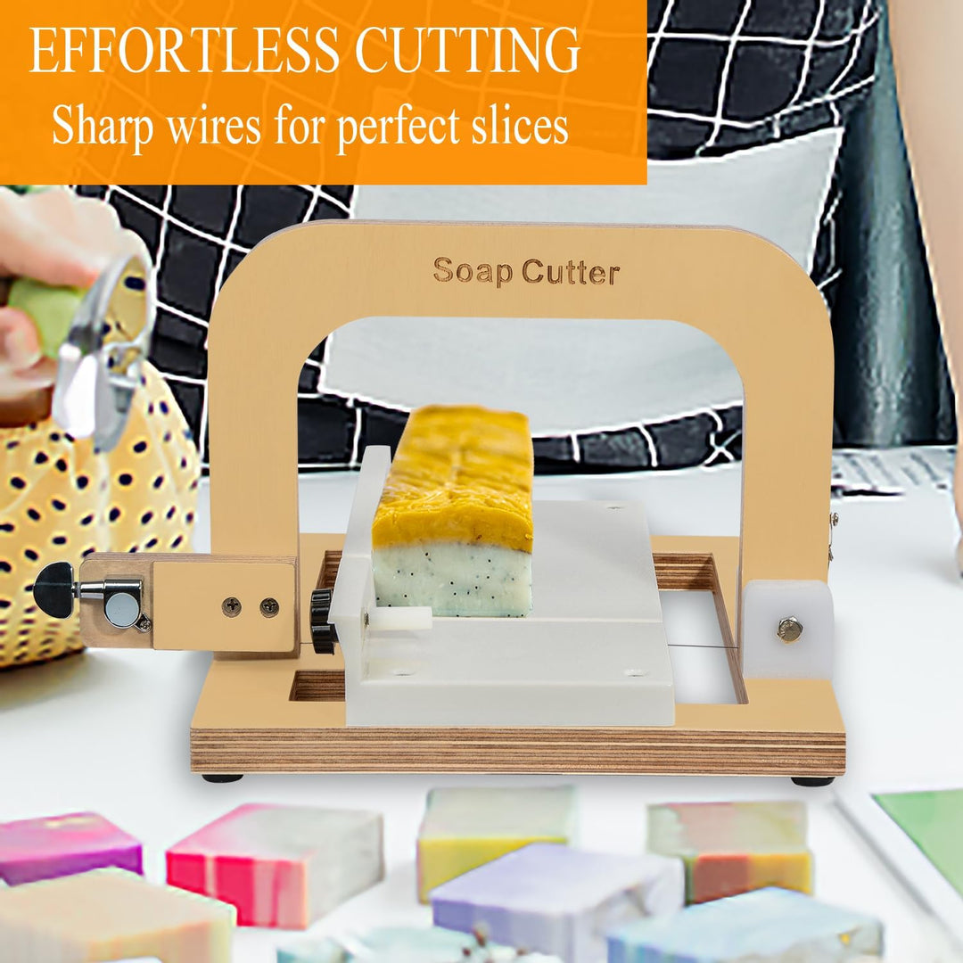 Holzseifenschneider, Drahtseifenschneider Einstellbares Edelstahl-Schneidwerkzeug für handgefertigte