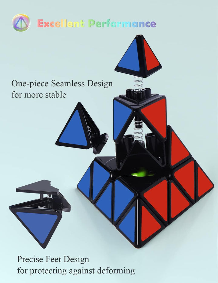 ROXENDA Zauberwürfel Set 2X2 3X3 2X3 Pyramide Dodekaeder Skew Axis Windmill Fisher Ivy Speed Cube Se