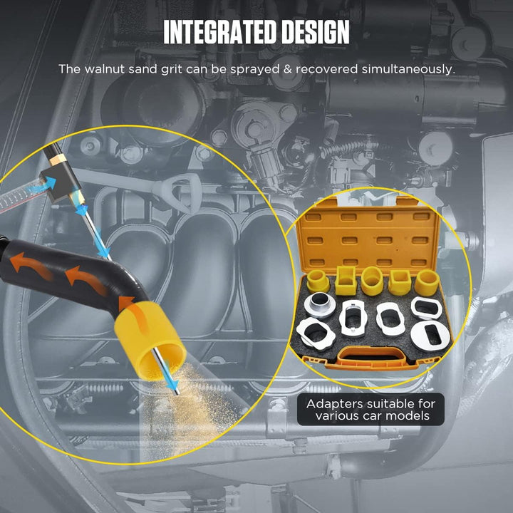 AUTOOL Walnut Blaster Cleaner, Automotor Kohlenstoffablagerungs Ansaugrohrventil Reinigungsmaschine