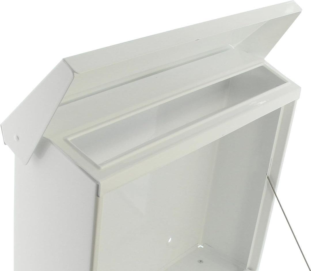 Burg Wächter Set Vario 86720 W Briefkasten, Weiss, 420 x 377 x 115 (HxBxT) Weiss Briefkasten-Set, We